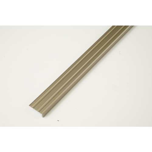 SINGLE LENGTH 10mm End Section 2.7m Brushed Steel