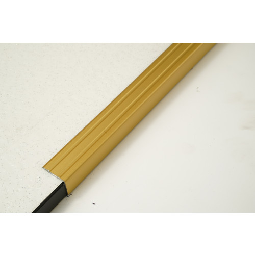 SINGLE LENGTH 20mm Stair Nosing 2.7m Gold