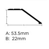 Self-Adhesive Angle Edge 20mm Matt Gold 10 Lengths x 2.7m