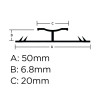 Dual Grip Profile - Gold 45 Lengths x 0.90m